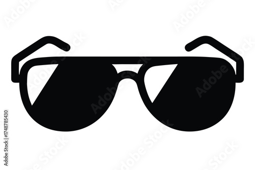 sunglass shop silhouette vector art