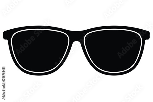 sunglasses silhouette vector art