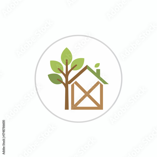 vector logo home specialist crafting wood furniture