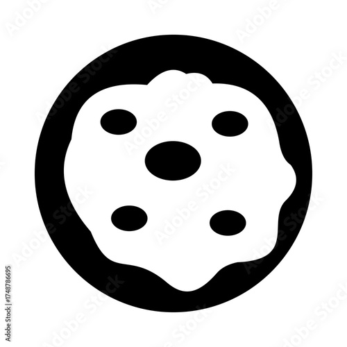 cookies vector, clip art, and symbol. Flat design of food  concept and simple design