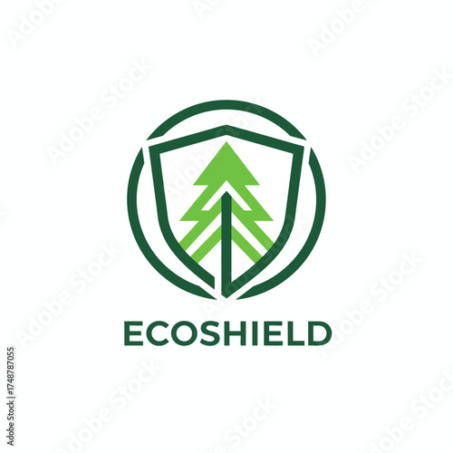 EcoShield represents environmental protection, sustainability, and green innovation for the planet.
