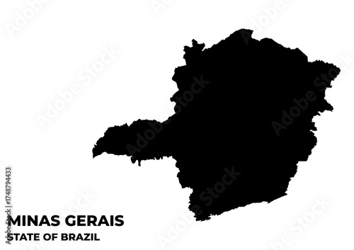 Minas Gerais Map, State Of Brazil