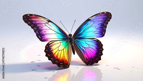 Colorful Butterfly, Vibrant Wings, Natures Beauty.