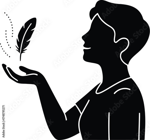 Parent Releasing Balloon Silhouette Symbolizing Stress Release


