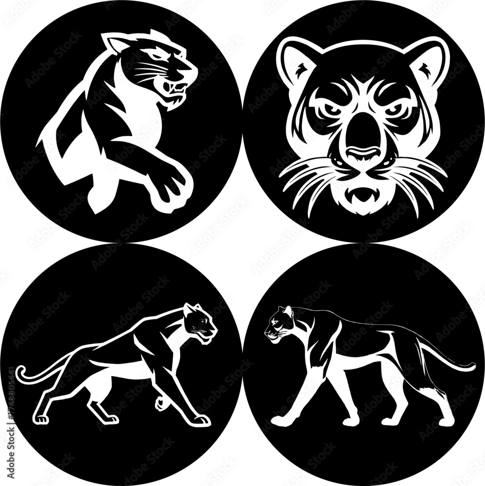 Obraz premium [BW] Panthers logo.eps