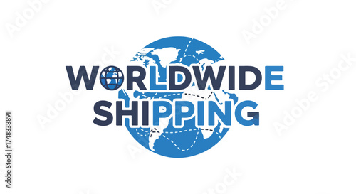 Global logistics solution banner showcasing worldwide shipping routes and international delivery network providing distribution network