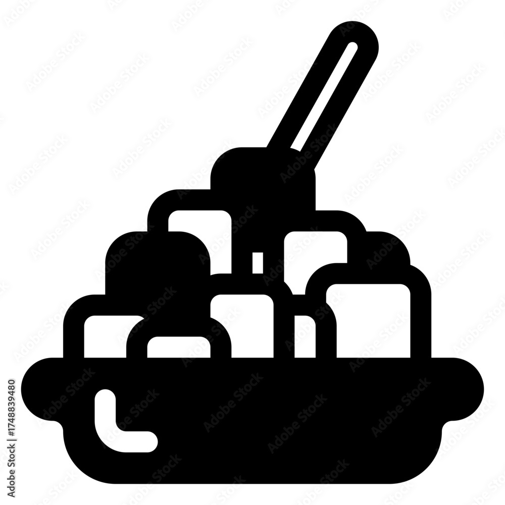 Obraz premium Tofu icon