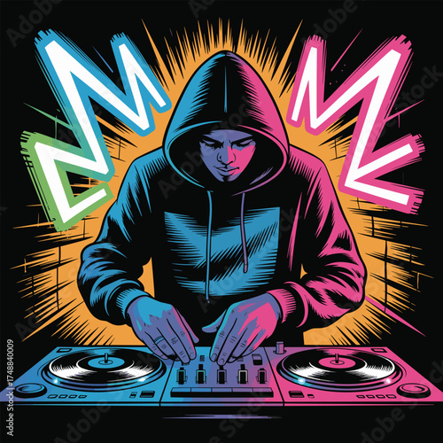 dj with headphones