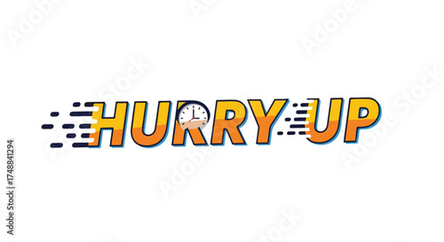 Expedited time sensitive notification graphic, expressing urgency, emphasizing the need for prompt action and swift attention on a white backdrop