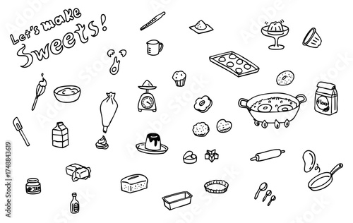 お菓子作りイラスト