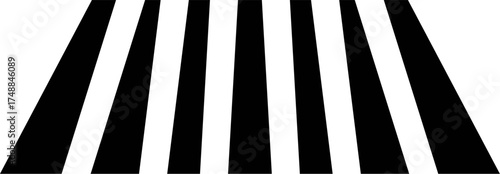 Vector of Cross walk. Crosswalk sign. Pedestrian crossing symbol. Zebra crossing logo. Crosswalk lines.  icon of crossover isolated on white background. 