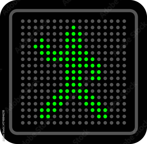 Road crossing Traffic light with green walking signal. pedestrian crossing signal.  A green walking figure controlling pedestrian traffic. Pedestrian traffic light vector. 