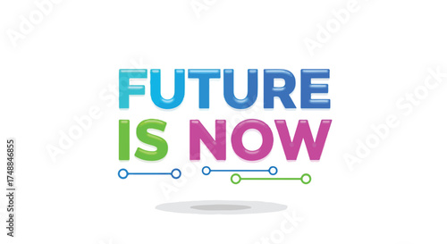 Concept depicting the urgent need for futuristic ideas and implementation of technology for the present growth paradigm