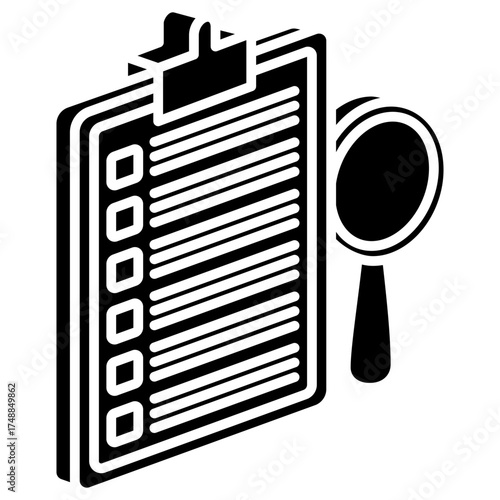Business Survey Mini Illustration Isometric Icon. Use For Modern Concept, Print, Ui, Ux Kit, Web And App Development. Vector Related To Market, Business, Finace