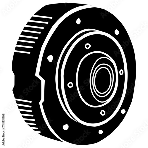 Clutch silhouette vector design
