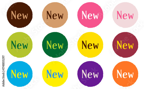 New_ラベル風アイコン_フレーバー,パウダー,ソース,スイーツ,風味,味,限定｜ New_Label-style Icon_Flavor, Powder, Sauce, Sweets, Taste, Limited