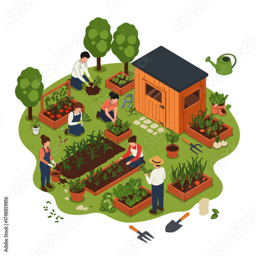 Dynamic Digital Growth Vector Illustration for Business Transformation