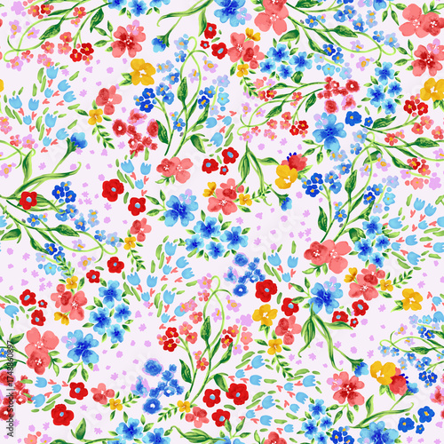 simple floral pattern with small flowers

