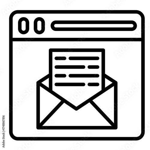 Email Icon Element For Design