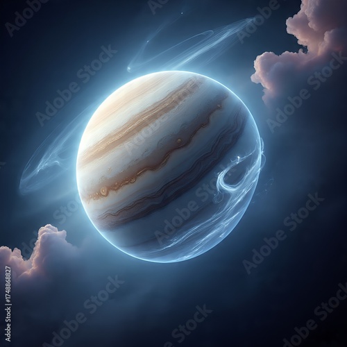 Ethereal Jovian: Aurora Wisp and Peach Cloud Cradle.