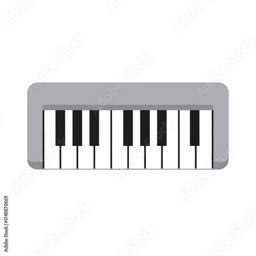 Modern electronic keyboard piano