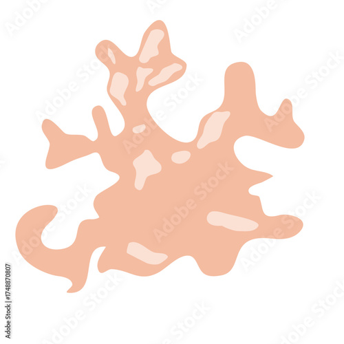 Tinea Versicolor Illustration for science education, representing cellular biology and microscopic life, perfect for educational materials or scientific diagrams, vector derived
