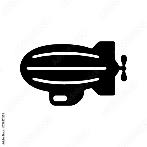 Zeppelin icon with transparent background
