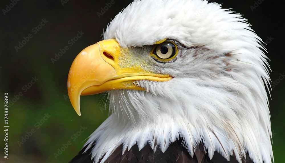 Fototapeta premium Bald Eagle Portrait Close Up.
