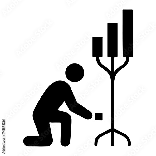 Person nurturing growth tree representing investment and sustainable business development