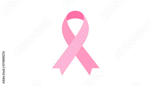 Pink Ribbon Symbol of Breast Cancer Awareness and Support.