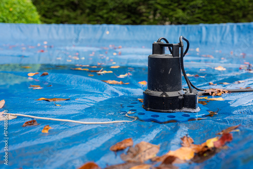 Automatic Pool Cover Pump, Water Removal, Winterizing Seasonal Opening Closing Maintenance, Drainage