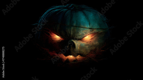 scary halloween pumpkin
