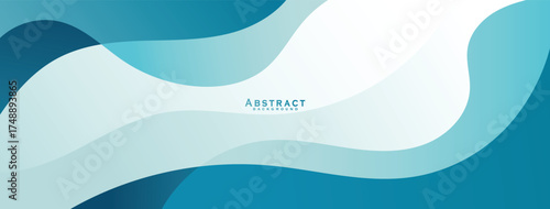 Blue Abstract Wave Background Vector – Modern Fluid Gradient Design for Web, Poster, and Branding