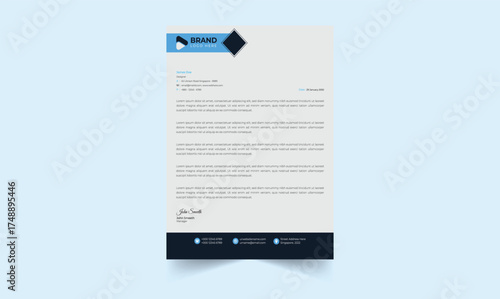 business Letterhead Design ai 