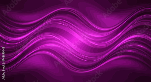 Abstract Purple Waves Dynamic Flow and Artistic Background