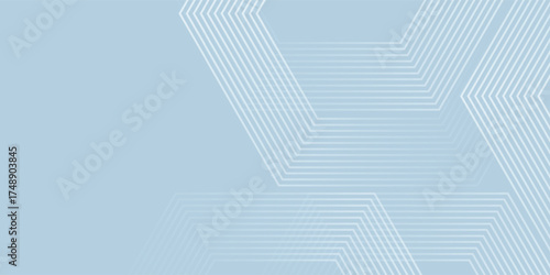 Abstract hexagon lines on gray background. Geometric stripe line art design vector eps10