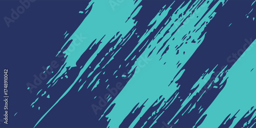 Minimal Abstract Blue Cyan Frame Grunge Sport Design In Dark Background modern grunge background. vector eps10