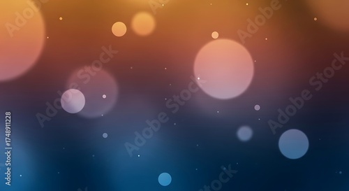 Abstract bokeh lights with gradient background