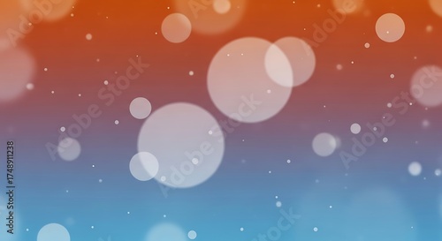 Abstract bokeh background with gradient colors and floating particles