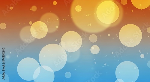 Abstract bokeh lights with gradient background