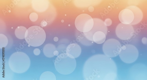 Soft bokeh lights gradient background with pastel colors