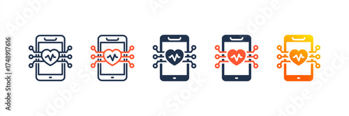 Free Download Ai Health Monitor icon set multiple style collection - GFXLoad