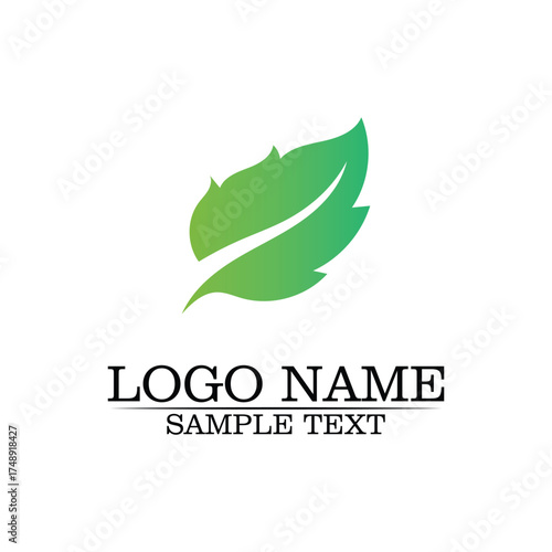 Eco Tree Leaf Logo Template