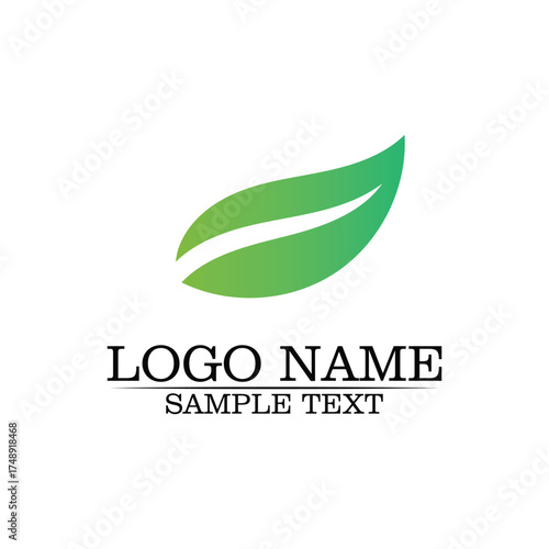 Eco Tree Leaf Logo Template