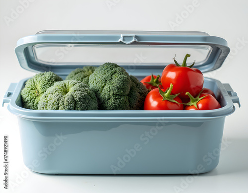 fresh vegetables in a box