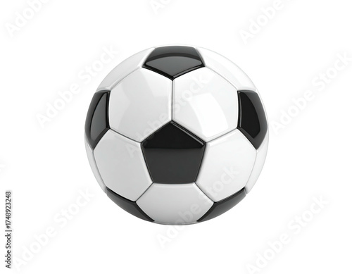 Wallpaper Mural A classic, patterned ball, black and white, isolated on a black backdrop Torontodigital.ca