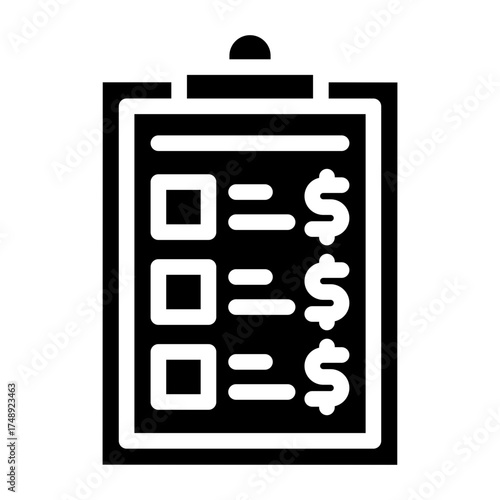 price list icon
