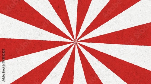 Red and white sunburst pattern suitable for festive backgrounds, party decorations, holiday designs, product packaging, and wrapping paper.
