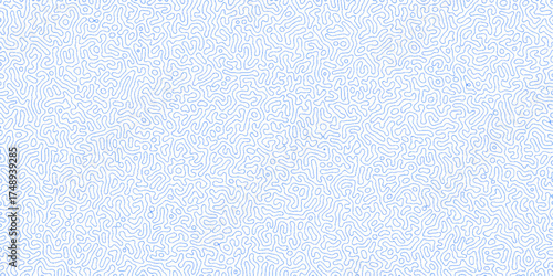 Turing Abstract Pattern, suitable for any business. White and blue color diffusion reaction seamless pattern. abstract Reaction-diffusion or Turing pattern formation, coral reef, natural texture.	
