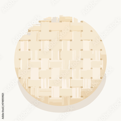 A brown and tan colored geometric pattern with a brown and tan color.
3